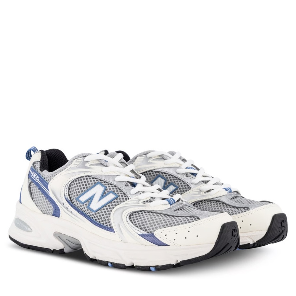 New Balance 530 KC White and Blue Running Shoes